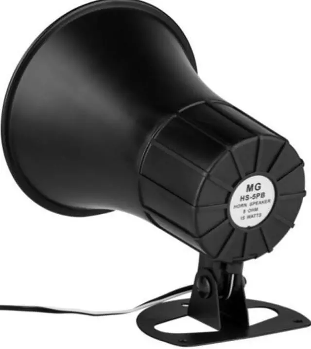 Alt view image 2 of 2 - 5" Indoor / Outdoor Horn Speaker Black