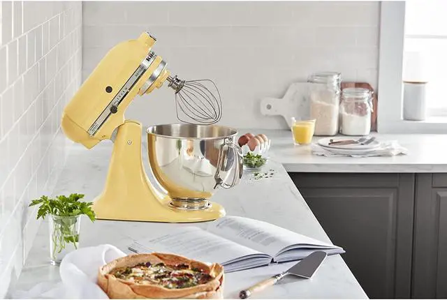 Alt view image 2 of 4 - KitchenAid 5-Quart Artisan Tilt-Head Stand Mixer | Majestic Yellow