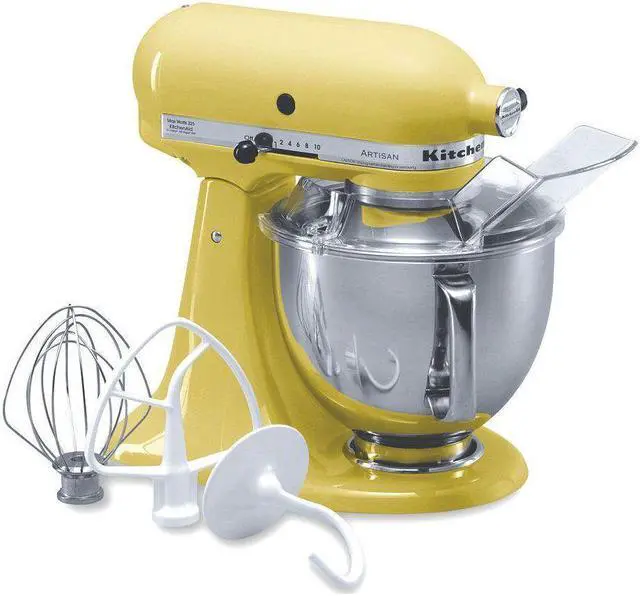 Alt view image 4 of 4 - KitchenAid 5-Quart Artisan Tilt-Head Stand Mixer | Majestic Yellow
