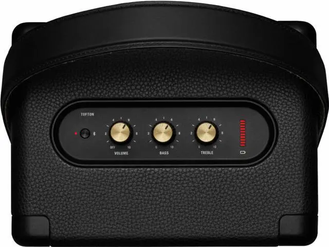 Alt view image 2 of 6 - Marshall - Tufton Portable Bluetooth Speaker - Black & Brass