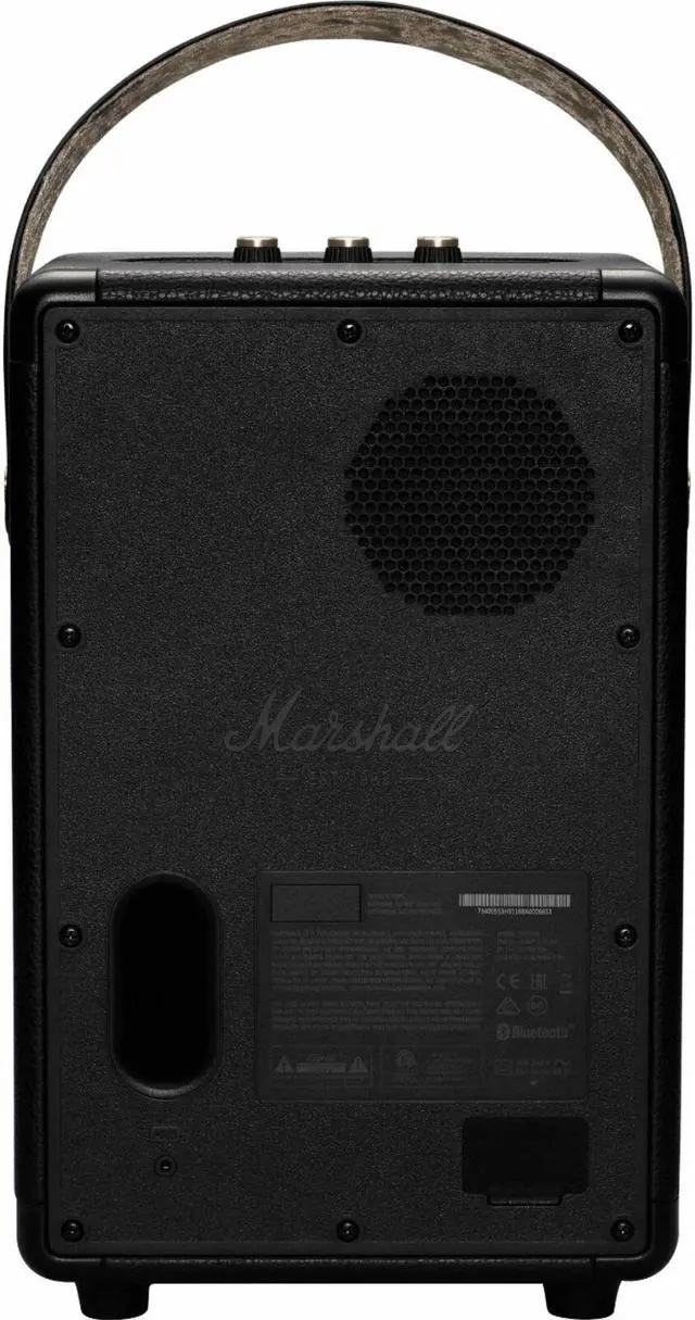 Alt view image 5 of 6 - Marshall - Tufton Portable Bluetooth Speaker - Black & Brass
