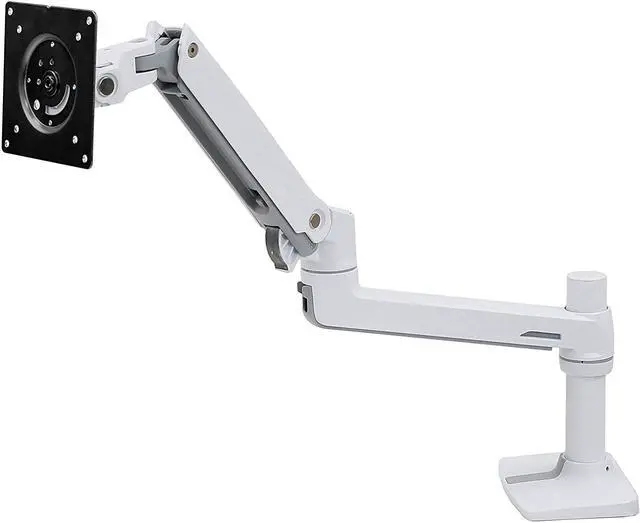 Alt view image 2 of 7 - Ergotron  LX Single Monitor Arm, VESA Desk Mount  for Monitors Up to 34 Inches, 7 to 25 lbs  White