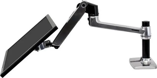 Alt view image 5 of 6 - Ergotron  LX Single Monitor Arm, VESA Desk Mount  for Monitors Up to 34 Inches, 7 to 25 lbs  Polished Aluminum
