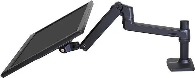 Alt view image 6 of 7 - Ergotron  LX Single Monitor Arm, VESA Desk Mount  for Monitors Up to 34 Inches, 7 to 25 lbs  Matte Black