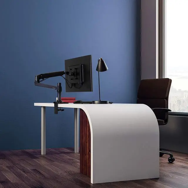 Alt view image 3 of 7 - Ergotron  LX Single Monitor Arm, VESA Desk Mount  for Monitors Up to 34 Inches, 7 to 25 lbs  Matte Black