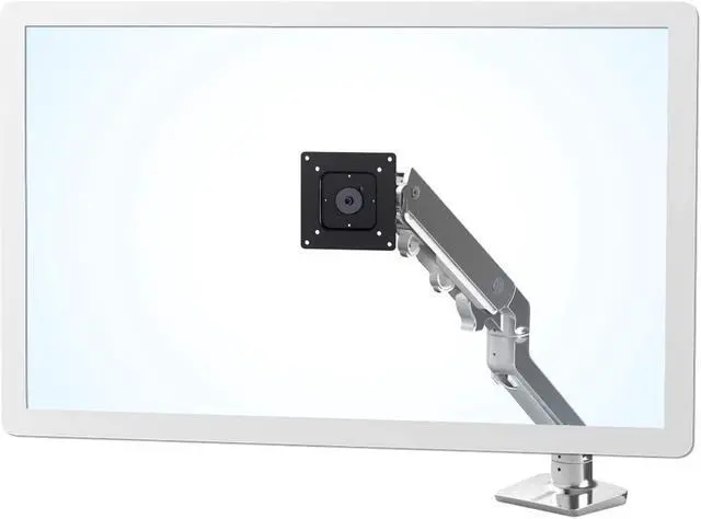 Alt view image 2 of 6 - Ergotron  HX Single Ultrawide Monitor Arm, VESA Desk Mount  for Monitors Up to 49 inches, 20 to 42 lbs, Less Than 6 Inch Display Depth  Polished Aluminum