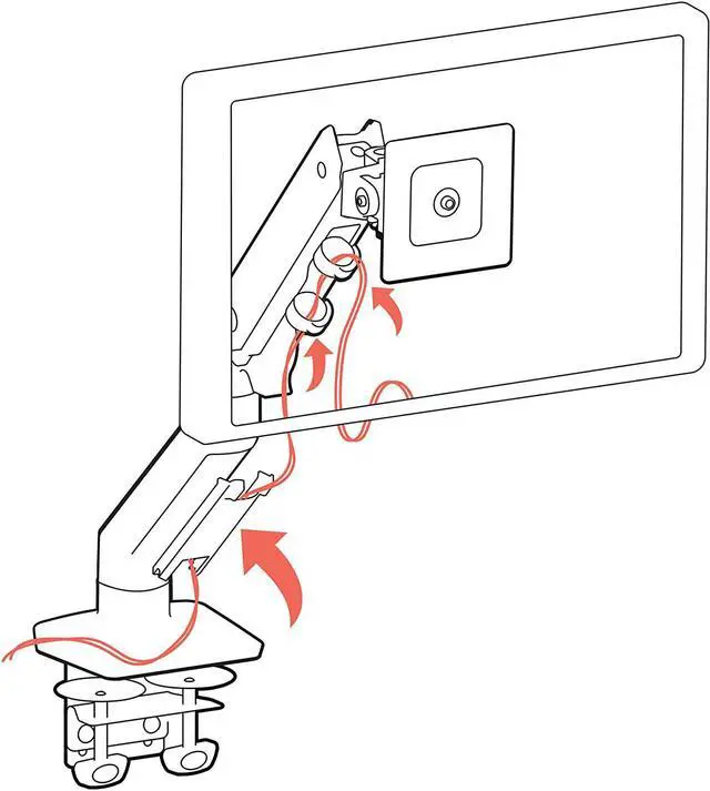 Alt view image 6 of 6 - Ergotron  HX Single Ultrawide Monitor Arm, VESA Desk Mount  for Monitors Up to 49 inches, 20 to 42 lbs, Less Than 6 Inch Display Depth  Polished Aluminum