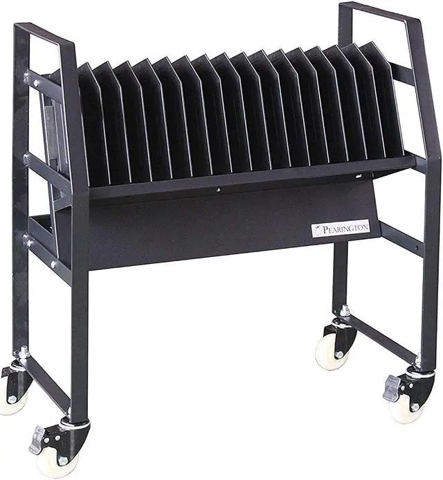 Main image of 16 Device Mobile Open Charging Cart for iPads, Chromebooks and Laptop Computers, Compatible with Any Screen Size, Easy Access Slots, Removable Dividers, Small Footprint, Surge Protection