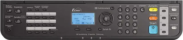 Alt view image 6 of 6 - Kyocera ECOSYS M2040dn, Monochrome Multifunctional Laser Printer (Print/Copy/Scan), 42ppm, Up to Fine 1200 dpi, Duplex, Mobile Print, 5 Line LCD Screen w/Hard Key Panel, Gigabit Ethernet, USB, 512 MB