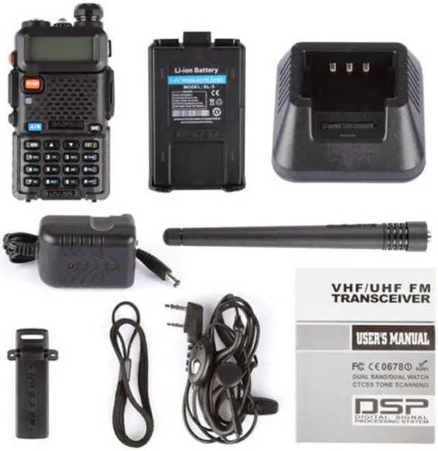 Alt view image 5 of 5 - Baofeng UV-5R VHF UHF Dual-Band Ham 5W Portable Two-way Radio Walkie Talkie
