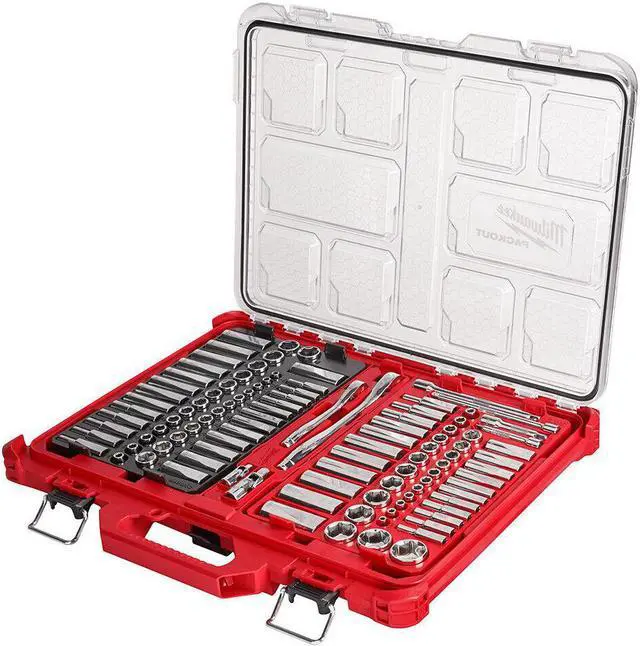 Main image of Milwaukee 48-22-9486 1/4" & 3/8 106pc Ratchet & Socket Set w/PACKOUT Organizer