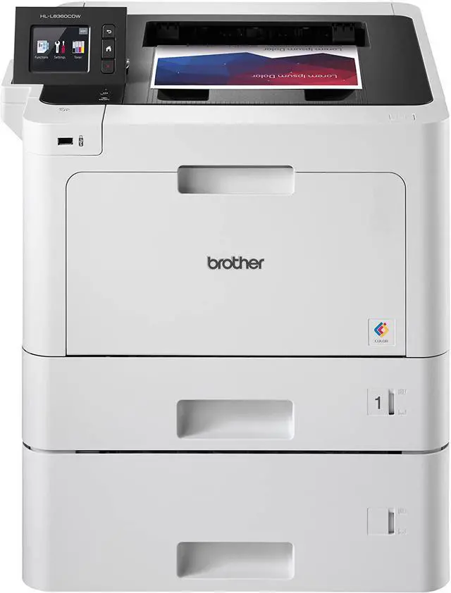 Main image of Brother Business Color Laser Printer, HL-L8360CDWT, Wireless Networking, Automatic Duplex Printing, Mobile Printing, Cloud Printing