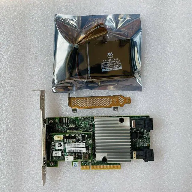 Alt view image 5 of 5 - LSI S3108 9362-8i 1GB PCI-E 3.0 CVM02+Battery 12Gb/s RAID Controller +KEY BBU