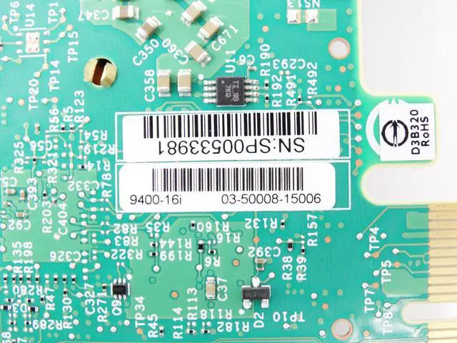 Alt view image 4 of 4 - LSI 9400-16i SAS SATA HBA CARD 12 Gbps PCIe NVME 16 Port Tri-Mode HDD Controller