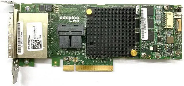 Main image of OEM Adaptec Controller Card 2277000-R RAID ASR-78165 6Gb/s PCI-E SAS/ SATA 0KT1V