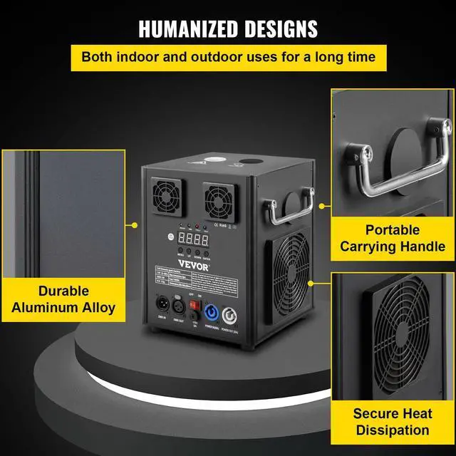 Alt view image 6 of 7 - VEVOR 500W DMX Mini Cold Spark Machine Indoor Firework Machine for Stage 5-8.2ft