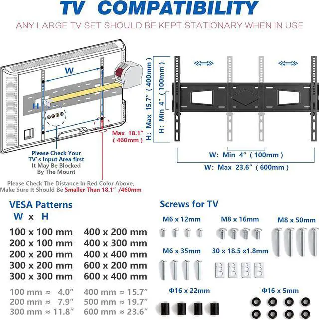 Alt view image 7 of 7 - Universal Swivel TV Stand Table Top TV Stand Base for 40 to 86 Inch Flat Screen TVs, Height Adjustable Mount, Center TV Stand Replacement with Tempered Glass Base