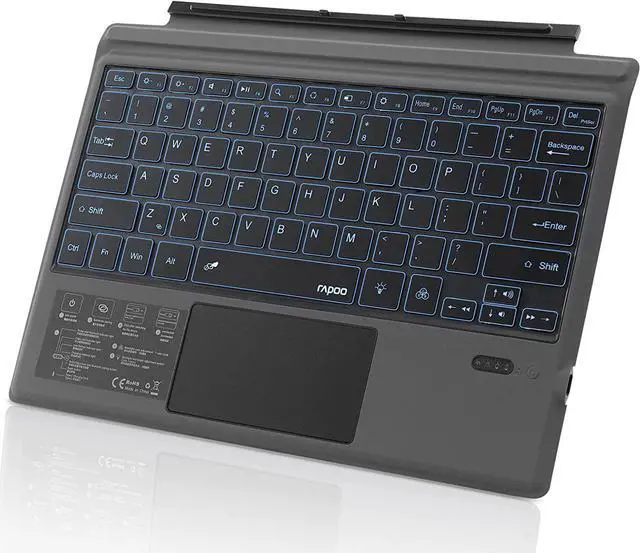 Main image of Bluetooth Surface Pro Keyboard, 7 Colors Backlits for Surface Pro 7/7+/6/5 (Pro 2017)/4/Surface Pro 3 2014 12.3 inch Tablet with Trackpad - Detachable Wireless Keyboard Type Cover