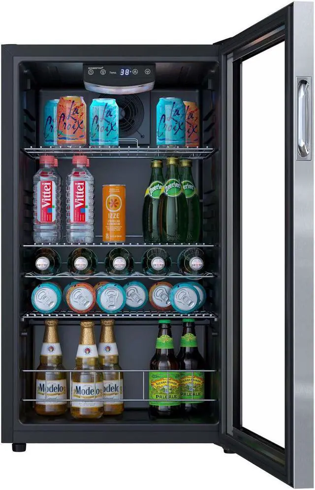 Alt view image 3 of 7 - 19"W 105 Can Capacity Extreme Cool Beverage - Stainless Steel