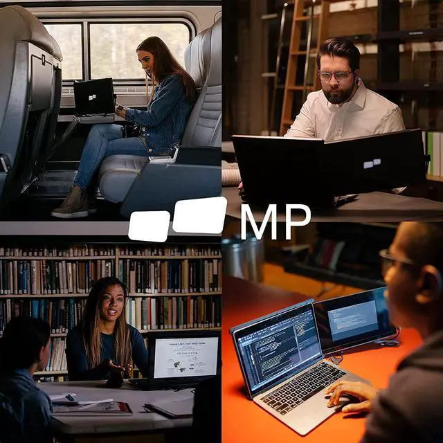 Alt view image 4 of 7 - Portable Monitor for Laptops - Mobile Pixels 12.5'' Trio Screen Extender for 13''-14'' laptops,1080P Full HD IPS Screen,USB A/Type-C Plug and Play,Windows/Android/Mac Compatible (One Trio Monitor)
