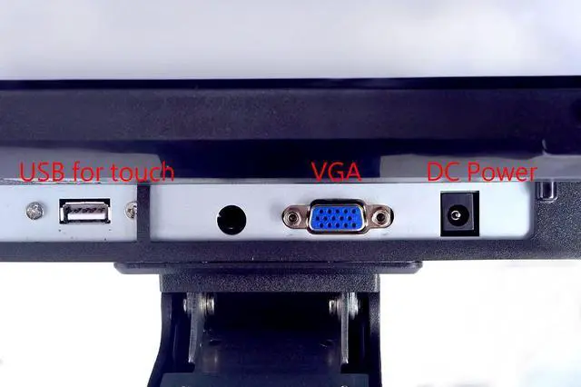 Alt view image 5 of 6 - 15" Touchscreen Monitor, LED TFT Touch Screen Display LED Monitor 1024x768 Resolution VGA for PC/POS Cashier Retail Restaurant Bar Coffee Store Menu Order Point of Sale