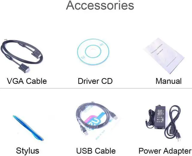 Alt view image 6 of 6 - 15" Touchscreen Monitor, LED TFT Touch Screen Display LED Monitor 1024x768 Resolution VGA for PC/POS Cashier Retail Restaurant Bar Coffee Store Menu Order Point of Sale