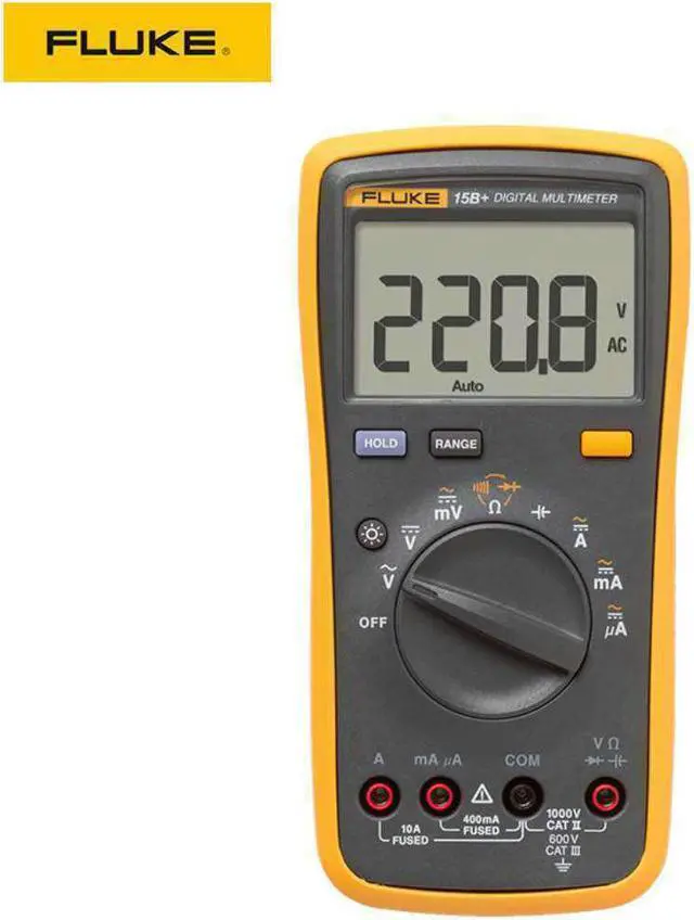 Alt view image 3 of 5 - FLUKE 15B+ F15B+ Digital Multimeter Meter & 21 in 1 MultimeterTest Lead Kit