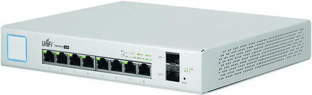 Main image of Ubiquiti UniFi Switch 8 150W (US-8-150W) Managed Gigabit Ethernet PoE Switch