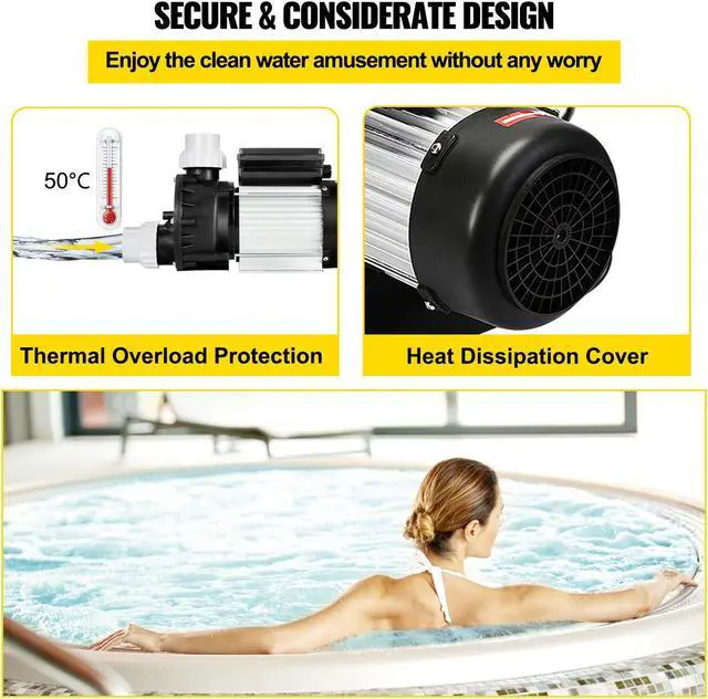 Alt view image 5 of 7 - Swimming Pool Pump Hayward 1HP 110V Hot Tub SPA Pump In/Above Ground Strainer