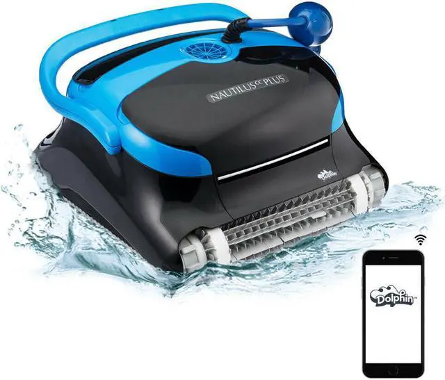 Main image of DOLPHIN Nautilus CC Plus Robotic Pool [Vacuum] Cleaner with Wi-Fi  Pool Cleaning from Anywhere, Anytime - Ideal for In-Ground Swimming Pools up to 50 Feet  Easy to Clean Top Load Filters