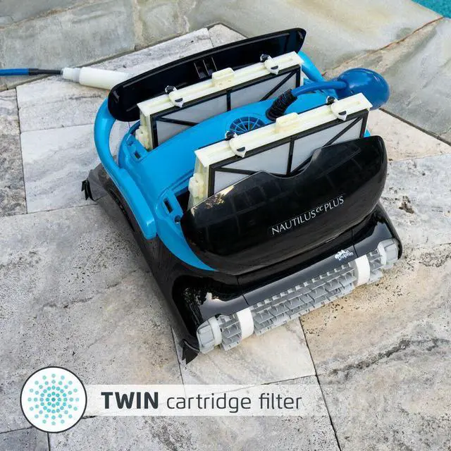 Alt view image 4 of 7 - DOLPHIN Nautilus CC Plus Robotic Pool [Vacuum] Cleaner with Wi-Fi  Pool Cleaning from Anywhere, Anytime - Ideal for In-Ground Swimming Pools up to 50 Feet  Easy to Clean Top Load Filters