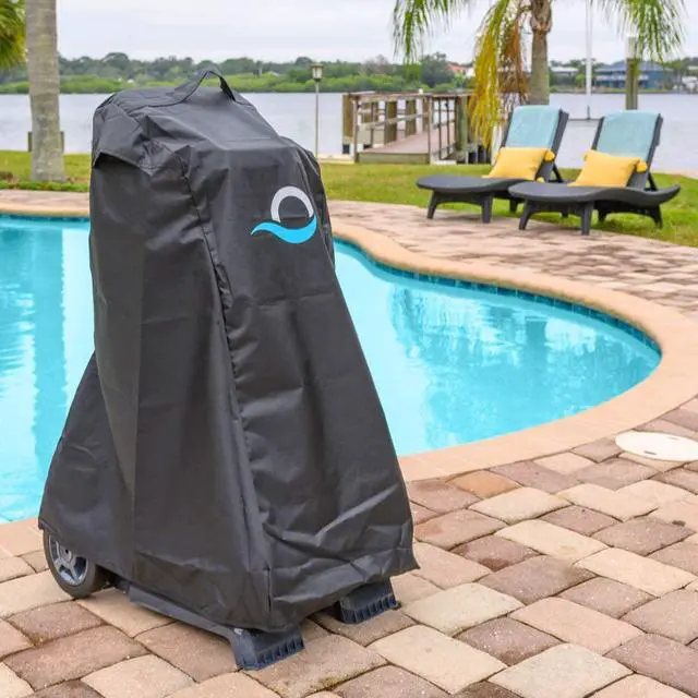 Alt view image 5 of 7 - DOLPHIN Nautilus CC Robotic Pool Vacuum Cleaner with Universal Caddy and Classic Caddy Cover, Ideal for Above and In-Ground Swimming Pools up to 33 Feet