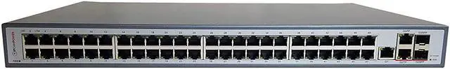 Main image of IPCamPower 48 Port POE Switch W/ 3 Gigabit Uplink Ports | POE+ Capable of Pushing 30 Watts per Port | 400 Watts Total Budget