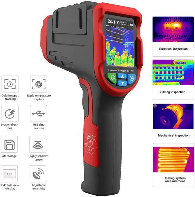 Main image of Infrared Thermal Temperature Imager Camera With 8GB Heating Detector