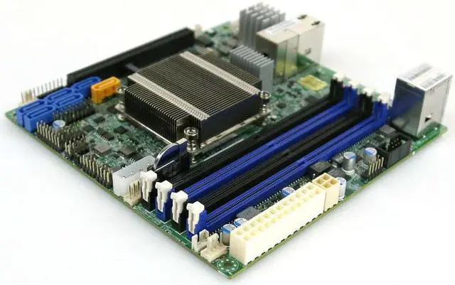 Alt view image 3 of 5 - Supermicro X10SDV-4C-TLN2F Motherboard Mini-ITX Xeon D1521