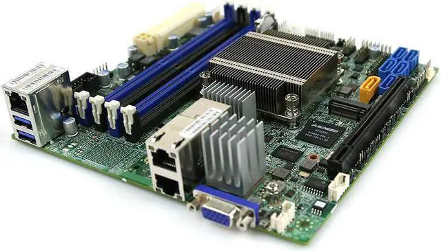 Alt view image 4 of 5 - Supermicro X10SDV-4C-TLN2F Motherboard Mini-ITX Xeon D1521