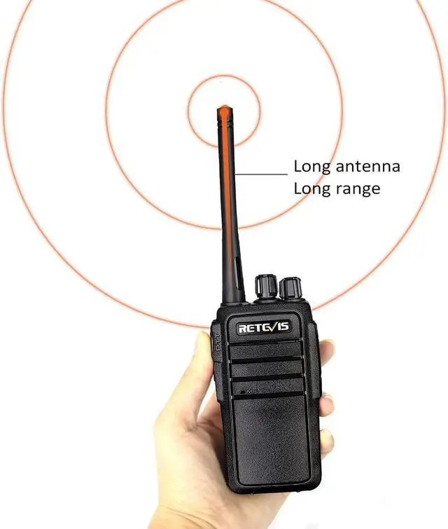 Alt view image 2 of 6 - Case of 10,Two Way Radios Long Range Rechargeable, Heavy Duty Walkie Talkies for Adults, VOX Security Handfree 2 Way Radios with Earpiece, for Commercial Organization