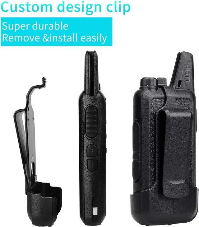 Alt view image 5 of 6 - Retevis RT22 Walkie Talkies Mini, Rechargeable Two Way Radio Long Range, 2 Way Radio Small, Portable VOX, for Business Commercial Work School Church Restaurant (20 Pack,Black)