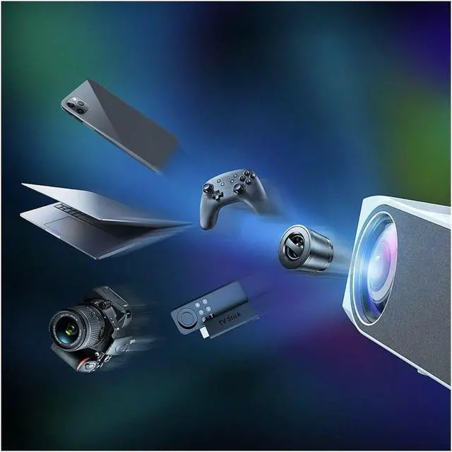 Alt view image 5 of 7 - Vankyo Performance V630W 1080p Home Theater Projector - White