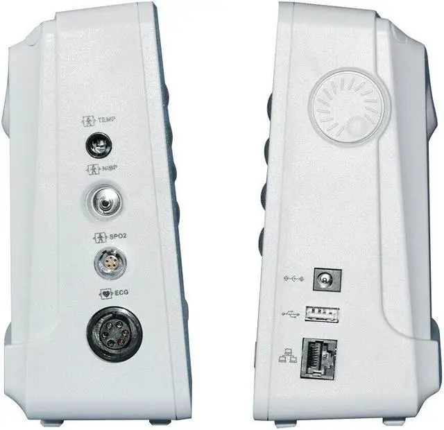 Alt view image 6 of 6 - 8" Medical Portable Patient Monitor ICU Vital Signs ECG NIBP RESP TEMP SPO2 HR