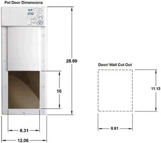Alt view image 3 of 5 - Power Pet Electronic Pet Door - Medium