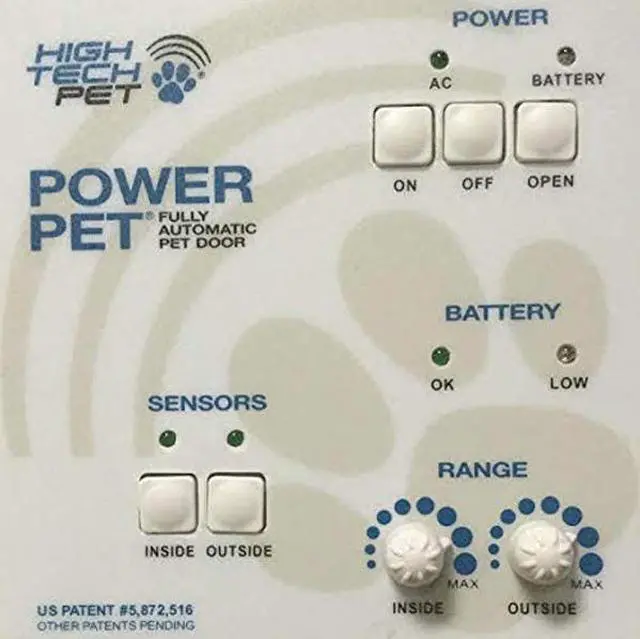 Alt view image 3 of 4 - Power Pet Fully Automatic Pet Door for Wall Installation (Wall Installation, Large)