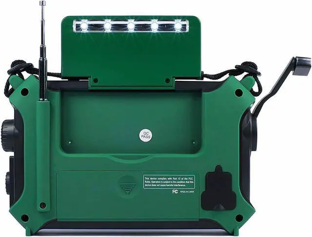 Alt view image 3 of 3 - Kaito KA500 AM FM Shortwave Dynamo Solar Crank Emergency Weather Radio Green