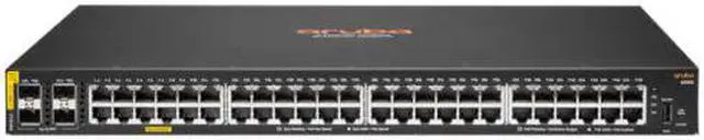 Main image of HPE Aruba CX6000 48G CL4 4SFP Switch 48x ports 10/100/1000BASE-T ports, 4x 1G SFP ports 370W Class 4 PoE/PoE+ (Replacement for J9772A)