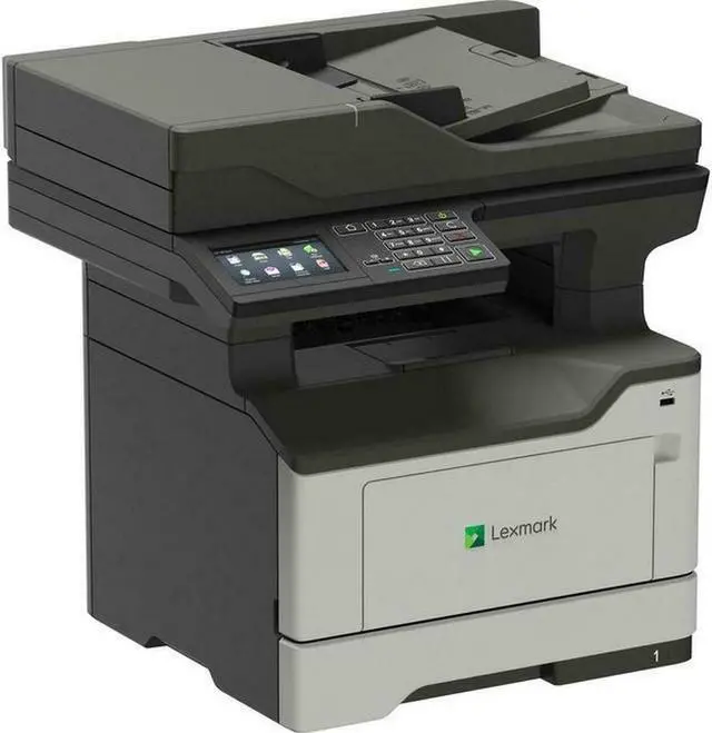 Alt view image 2 of 2 - Lexmark MX521de Monochrome All-in One Laser Printer, Scan, Copy, Network Ready, Duplex Printing and Professional Features, Print Speed 46 ppm, Grey, 4.3 inch Touchscreen