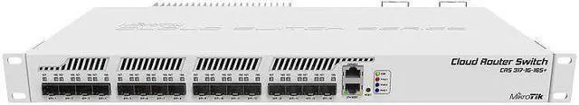 Main image of Mikrotik CRS317-1G-16S+RM Manageable Switch Layer 3 features 16 SFP+ 10GbE conn