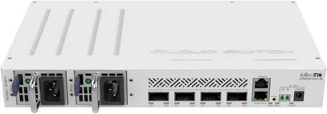 Alt view image 2 of 5 - MikroTik CRS504-4XQ-IN Cloud Router Switch 650MHz 4xQSFP28 Compatible with 40G.