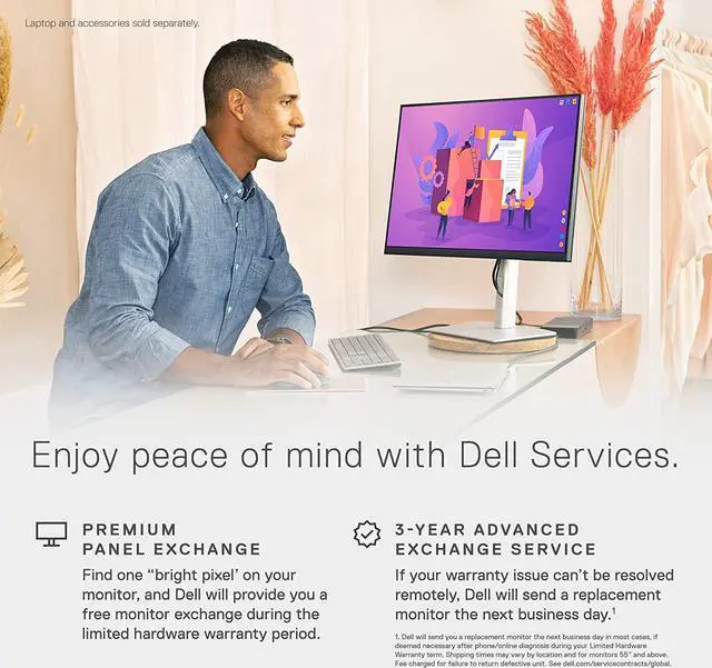 Alt view image 6 of 20 - Dell 23.8 Inches Full HD 1080p Monitor,60 Hz IPS Technology, ComfortView Plus Technology Ultra Thin Bezel