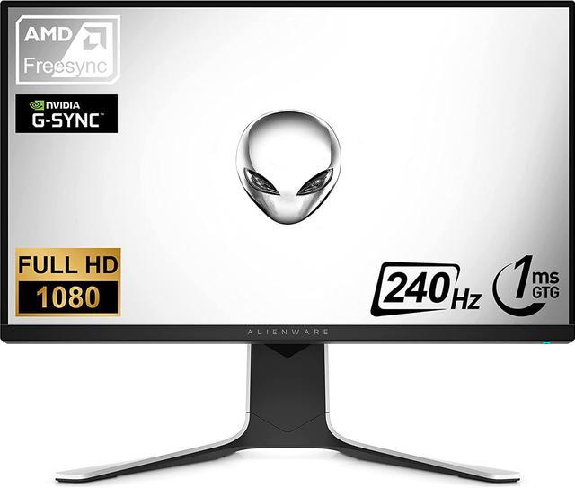 Dell Alienware 27 Gaming Monitor,IPS 240Hz FHD 1080p Display, AMD  FreeSync, NVIDIA G-SYNC, True 1ms GtG Fast Response time, sRGB 99% Color  Coverage, VESA Mounting Support 