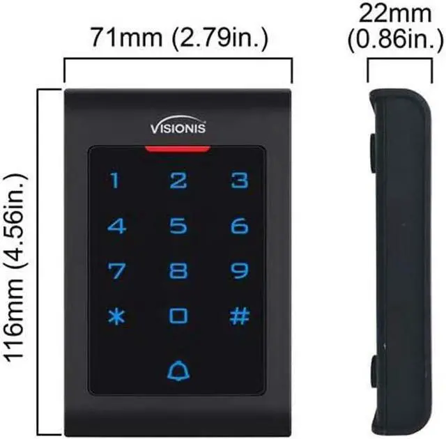 Alt view image 5 of 7 - Smart Mobile WiFi Controller for Access Control with Android + Apple App, Web Browser + Smartphone Remote Viewing, Inswinging Door 600lbs Double Maglock, Indoor Keypad/Reader Kit
